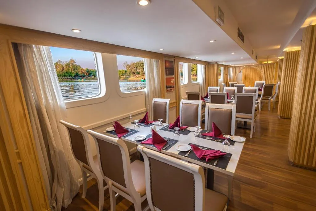 Restaurant aboard the Orient Tower Prestige Nile Cruise Nile cruise